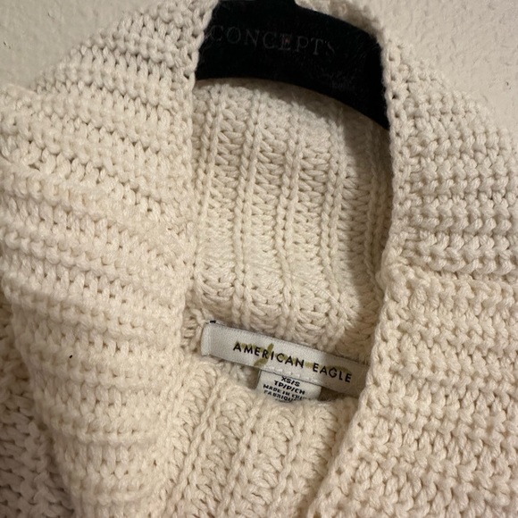 Colorful Stripe American Eagle Knit Turtleneck Sweater - Picture 4 of 4